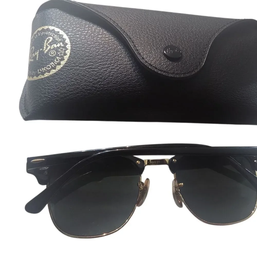 Ray-Ban Black and Gold Sunglasses